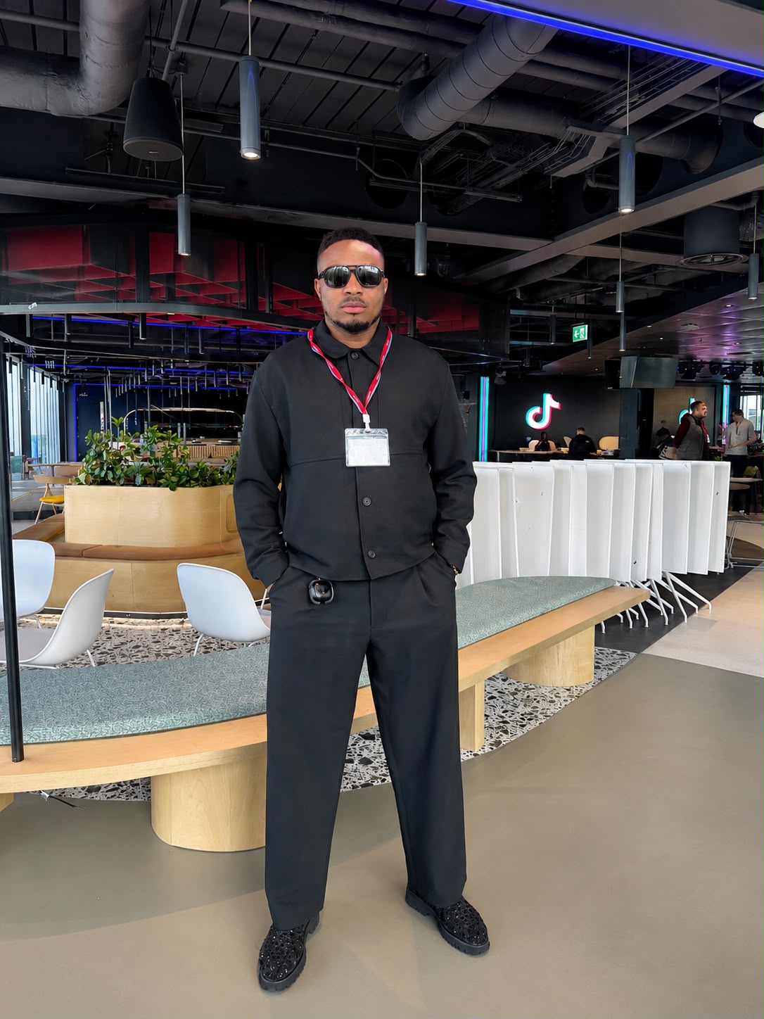 Sir KennyBless inside TikTok office
